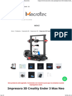 Impresora 3D Creality Ender 3 Max Neo Macrotec