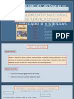 Reglamento Nacional de Edificaciones Aplicado a Viviendas