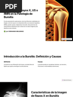 Imagenes de Rayos X US o RMN en La Patologia de Bursitis