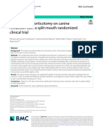 2. 2024 - Effect of laser corticotomy on canine retraction - split-mouth