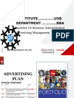 Develop an Advertising Plan (1) Unit 3