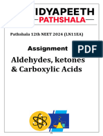 Aldehydes, ketones & Carboxylic Acids _ Assignment __ Pathshala 12th NEET 2024 (LN11EA)