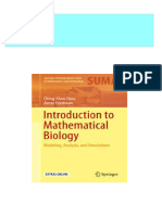 Instant Download Introduction to Mathematical Biology Modeling Analysis and Simulations 1st Edition Ching Shan Chou PDF All Chapters