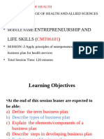 Entrepreneurship Session 2 Ppt