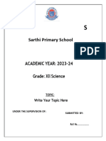 chemistry project format 24 25