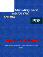 Hereditary and Acquired Hemolytic Anemia (1)