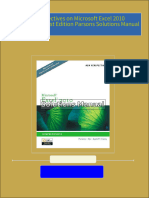 Download full New Perspectives on Microsoft Excel 2010 Comprehensive 1st Edition Parsons Solutions Manual all chapters