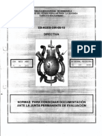 EB-AGEJ-05-10 Normas Para Consignar Documentación Ante La Junta Permanente de Evaluación