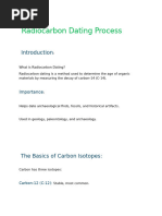 Radio Carbon Dating Process 