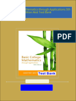 Complete Answer Guide for Basic College Mathematics through Applications 5th Edition Akst Test Bank