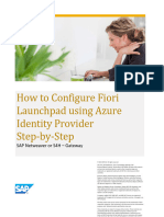 How_to configure Fiori Launchpad using Azure Identity Provider