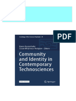 9676Instant download Community And Identity In Contemporary Technosciences Karen Kastenhofer Susan Molyneux Hodgson pdf all chapter