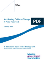 Achieving Culture Change