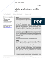 Developmentof the Sudan agricultural sector model for policy impact analysi