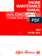 GTV6 1981 Engine Maintenance Manual