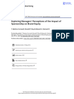 Exploring Managers  Perceptions of the Impact of Sponsorship on Brand Equity (1)