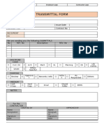 Transmittal Form