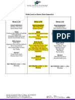 Buffet Lunch and Dinner Menu - 2024