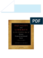 Equality and Liberty in the Golden Age of State Constitutional Law Jeffrey M Shaman All Chapters Instant Download