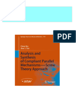 Download ebooks file Analysis and Synthesis of Compliant Parallel Mechanisms Screw Theory Approach Chen Qiu all chapters