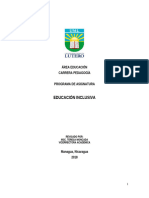 P 1838 EDUCACIÓN INCLUSIVA