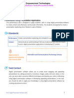 PT 4 Presentation Skills Tasks Rubrics