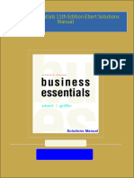 Business Essentials 11th Edition Ebert Solutions Manual download pdf