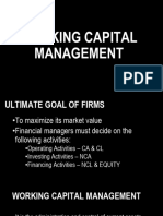 WORKING CAPITAL MANAGEMENT