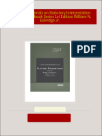 Cases and Materials on Statutory Interpretation American Casebook Series 1st Edition William N. Eskridge Jr. All Chapters Instant Download