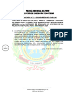 COMUNICADO N° 21 -2024-DIREDDOC-PNPUAI del 29NOV2024Resultados de la Evaluación de Entrevista Personal a los Postulantes al Concurso Interno Excepcion