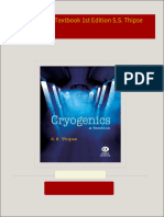 Instant download Cryogenics A Textbook 1st Edition S.S. Thipse pdf all chapter