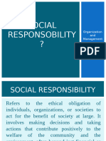 SOCIAL RESPONSOBILITY