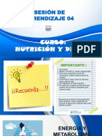 SESIÓN DE APRENDIZAJE N°4 - energía y metabolismo