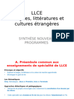 Programme LLCER espagnol