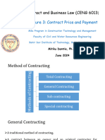 Lecture 3. Contract Price and Payment