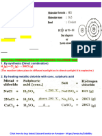 Hydrogen Chloride, Ammonia, Sulphuric acid