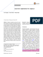 Value proposition framework - implications for employer