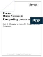 Managing a Successful Computing Project Assignment Answers