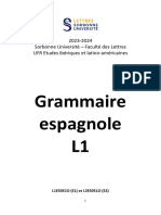 Fascicule Grammaire L1