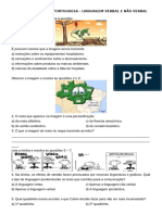 Linguagem verbal e não verbal (7º A) - Português