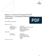 Efficacy of Advanced Nutrients PH Perfect® Technology in Correcting and Stabilizing PH in Hydroponics