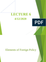 Lecture 7Elements of Foreign Policy International Relations