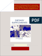 Where can buy Dietary Supplements A Framework for Evaluating Safety 1st Edition Committee On The Framework For Evaluating The Safety Of The Dietary Supplements ebook with cheap price