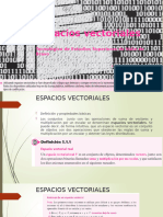 espacios vectoriales