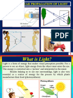 Rectilinear Propagation of Light and Reflection at Plane Surfaces