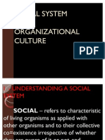 Social System and Organizational Culture PPP