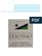 Get Historical Dictionary of Lesotho Scott Rosenberg free all chapters