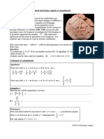 calcul numériqueetracine24