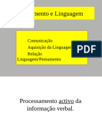 Slides Linguagem e Pensamento