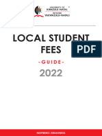 Fee Booklet 2022 Local Students